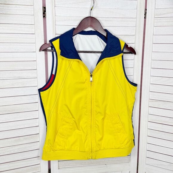 Lauren Ralph Lauren Reversible Colorblock Nautical Flags Sailing Vest Medium - Picture 9 of 13